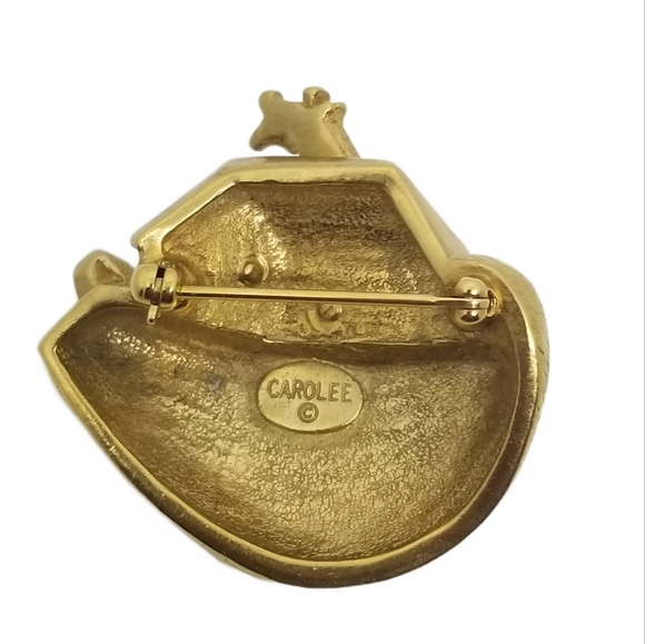 CAROLEE VINTAGE 1990s GOLDTONE NOAHS ARK BROOCH - Picture 3 of 3